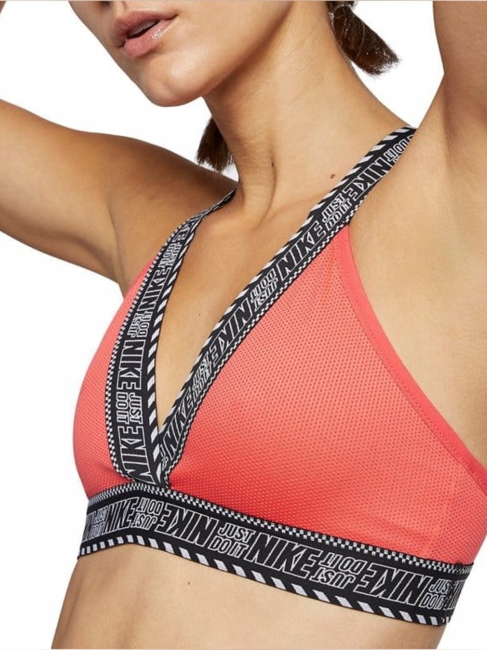 Nike Coral Mesh Indy Sports Bra Small
